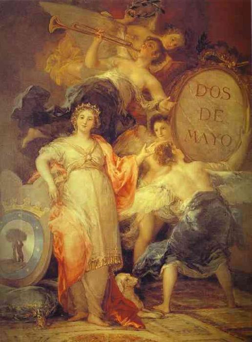 Francisco Jose de Goya Allegory of the City of Madrid. China oil painting art